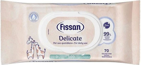 Fissan Șervețele Umede pentru Bebeluși fără Alcool & Parabeni 70buc