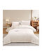 Homeone Bettdecke Großes Doppelbett 220x240cm Ιβουαρ - Κρεμ