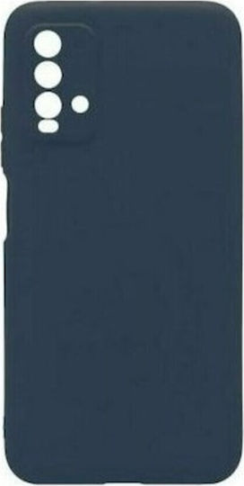 Forcell Задна корица Силикон / Закалено стъкло Син (Redmi 9T)