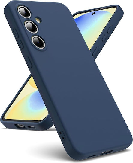 Forcell Back Cover Silicon / Tempered Glass Albastru (Galaxy S24 FE)