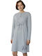 Ogham Winter Damen Nachthemd Grey Melange