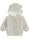Kids Sweatshirt Cardigan with Hood Gray