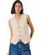 Women's Vest Light Beige