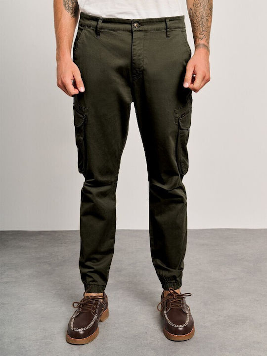 Staff Felix Trousers Cargo in Straight Line Olive