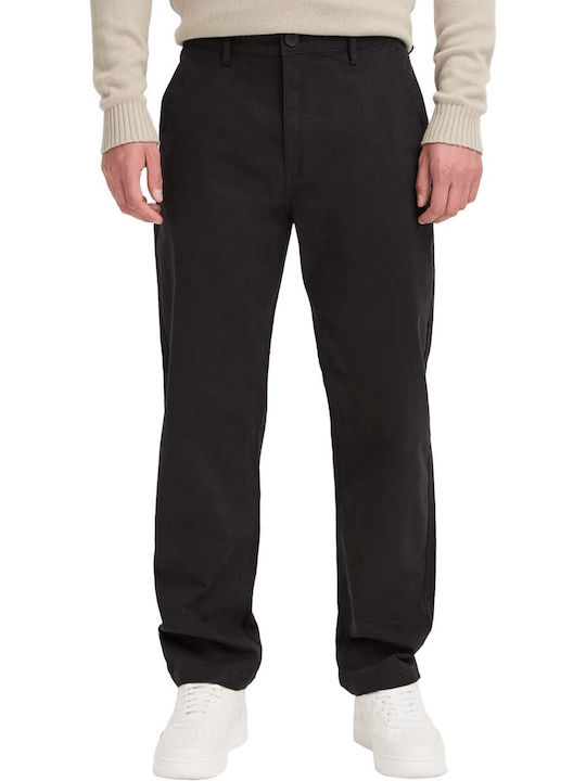 Blend Trousers Chino in Straight Line Black