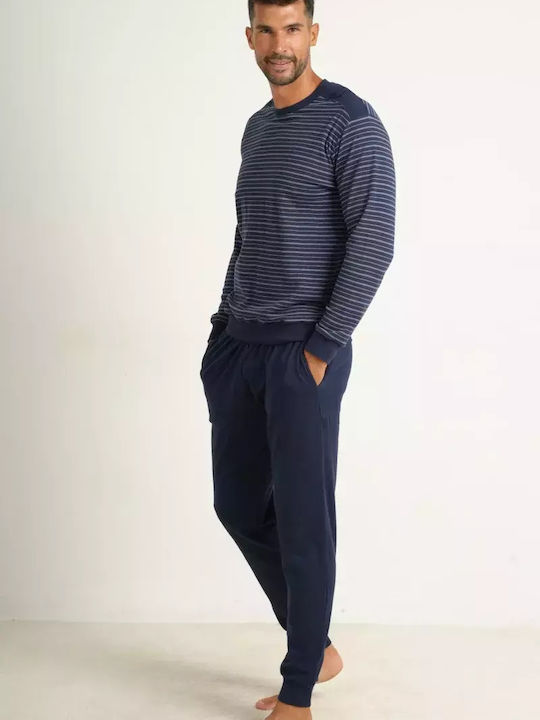 Bonatti Men's Winter Pajamas Set Navy Blue