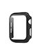 Sonique Plastic Case with Glass in Black color for Apple Watch 10 46mm