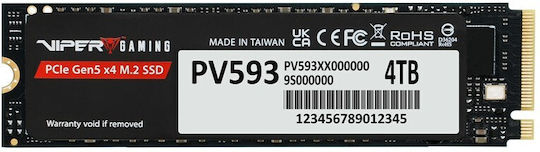 Patriot Viper PV593 SSD 4TB M.2 mit PCI Express 5.0 Kommunikationsprotokoll
