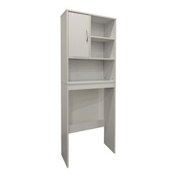 Pakketo Badezimmerschrank Wäscherei B60xT24xH168.5cm Weiß Pakketo Badezimmerschrank Wäscherei B60xT24xH168.5cm Weiß