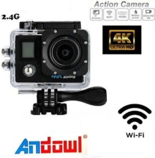 Andowl QY-O7K Action Camera HD (720p) και Wi-Fi Μαύρη