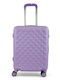 Kids Cabin Hard Suitcase Lilac with 4 Wheels Height 55cm