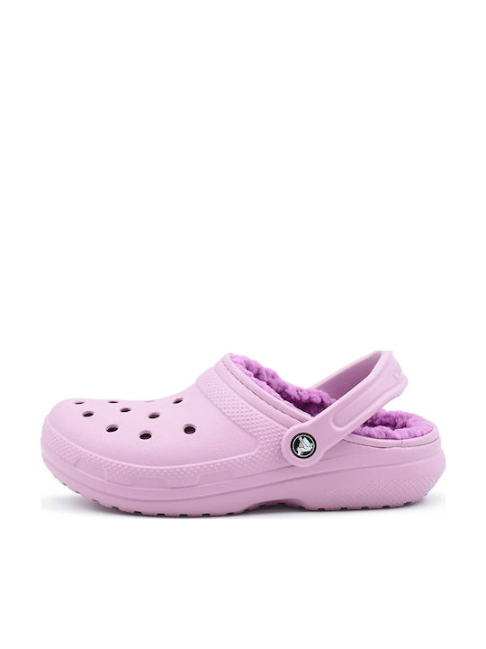 Crocs Classic Lined Clog Γυναικεία Σαμπό με Γού...