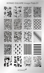 Square Plate Konad No 1