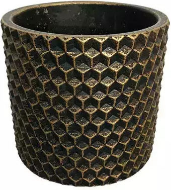 Marhome Саксия Бетон Златист 14x14x13εκ.