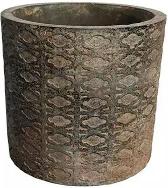 Marhome Κασπώ Τσιμεντένιο Μπεζ 14x14x13εκ.