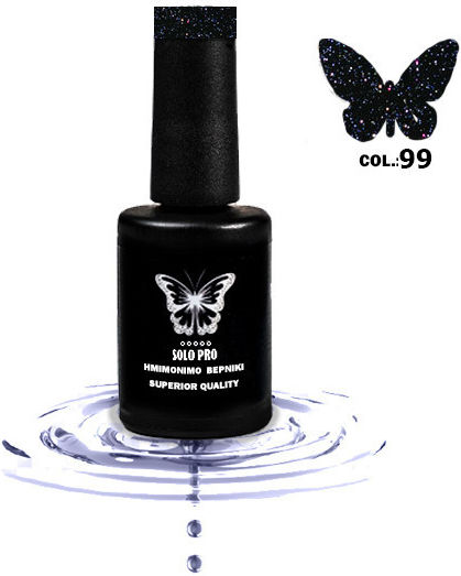 Solo Pro Semipermanent Lac de Unghii 99 cu Glitter 12ml 1buc