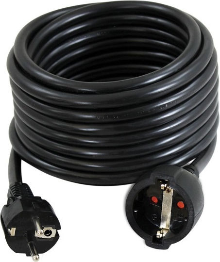 Commel Extension Cable Reel with 5m Length, 3 x 2.5mm² Cross Section and Grounding