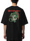 Oversized T-shirt Deep Purple Rock Avenue Black