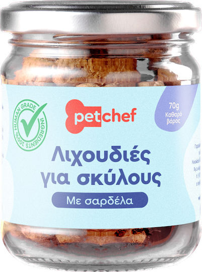 Petchef Dog Treat with Sardine, Spinach, Olive Oil and Flaxseed 70gr