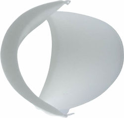 Sewing Supplies Shoulder Pads Covered 10mm/90mm Bn/0 White
