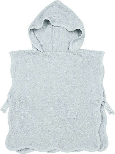Meyco Πόντσο Μπάνιου Wavy – Grey Blue – 1-3 Years