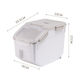 Animal Food Storage Container Silicone for Dog & Cat 2x in Transparent Color