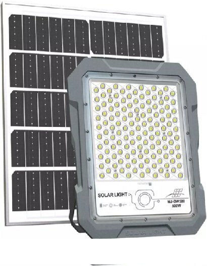 Waterproof Solar LED Flood Light 500W Cold White 6500K with Remote Control IP65