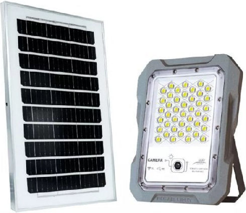 Waterproof Solar LED Flood Light 100W Cold White 6500K WiFi with Motion Sensor and Remote Control IP65