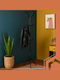 Ruhhy Metallic Coat Rack Black 42x42x175cm
