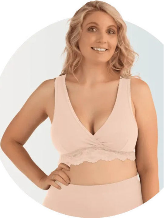 Carriwell Organic Bumbac Sutien de maternitate și alăptare Beige