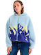 Chloe Kim Women's Cardigan with Zipper Blue