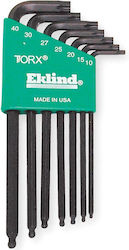 Eklind L-Shaped Set 7 Torx Wrenches 7pcs