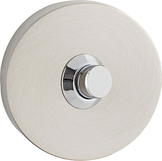 Doorbell Push Button Exterior Series 285 Nickel Matt Chrome