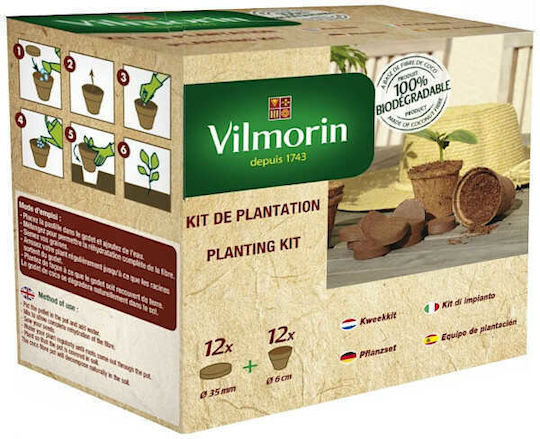 Vilmorin Κύπελλα & Παστίλιες Κοκοφοίνικα Σετ 12+12 Vilmorin