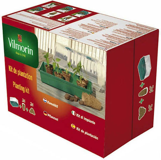 Vilmorin Θερμοκήπιο Σποράς Σετ 24 Κύπελλα & 24 Δισκία Φύτευσης