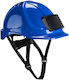 Portwest PB55RBR Construction Site Work Helmet with Earplugs Blue