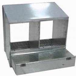 Cutie De Încolăcit Dublă Metalică Pentru Găini