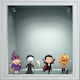Αυτοκόλλητο Βιτρίνας - Halloween 03 (σετ 4 Φιγούρες) - 80cm X 52cm
