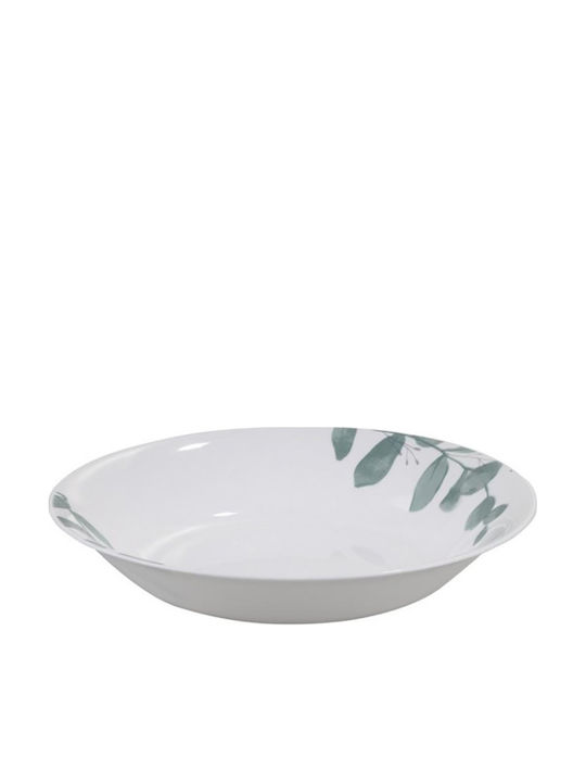 Max Home Teller Suppe Glas Grün mit Durchmesser 22cm