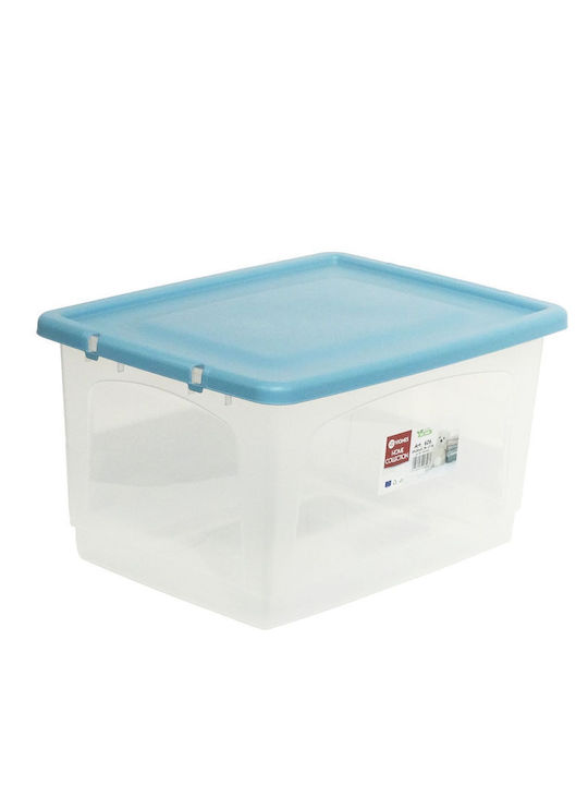 Viomes Plastic Storage Box with Wheels and Lid ...