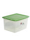 Viomes Plastic Storage Box with Wheels and Lid 39x30x21cm 626 1pcs