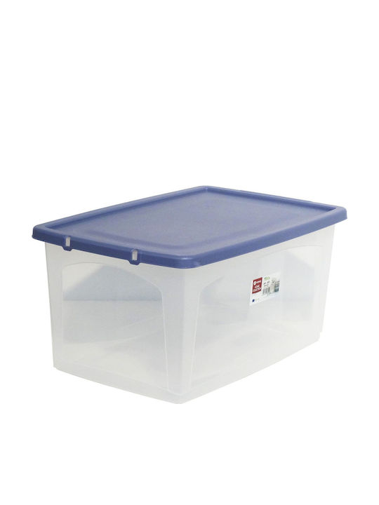 Viomes Plastic Storage Box with Wheels and Lid 59x40x30cm 1pcs