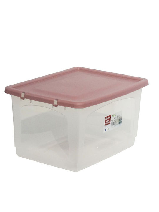 Viomes Plastic Storage Box with Wheels and Lid ...