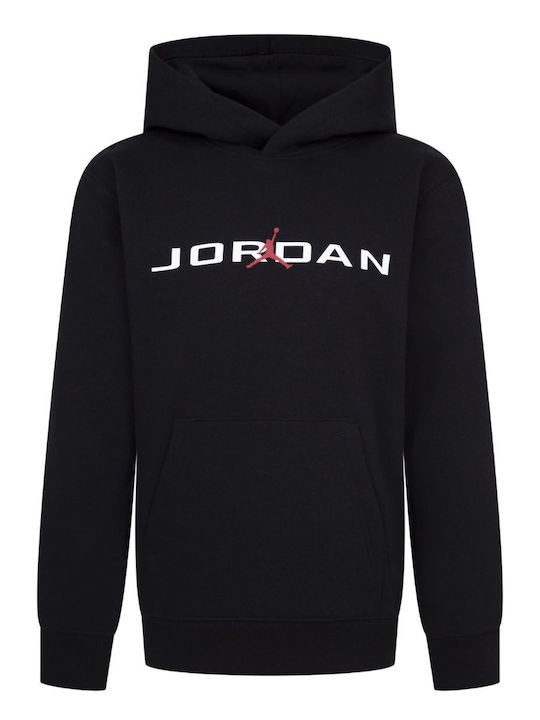 Kids Sweatshirt with Hood and Pockets Black