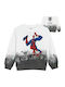 Kinder-Sweatshirt White Spiderman