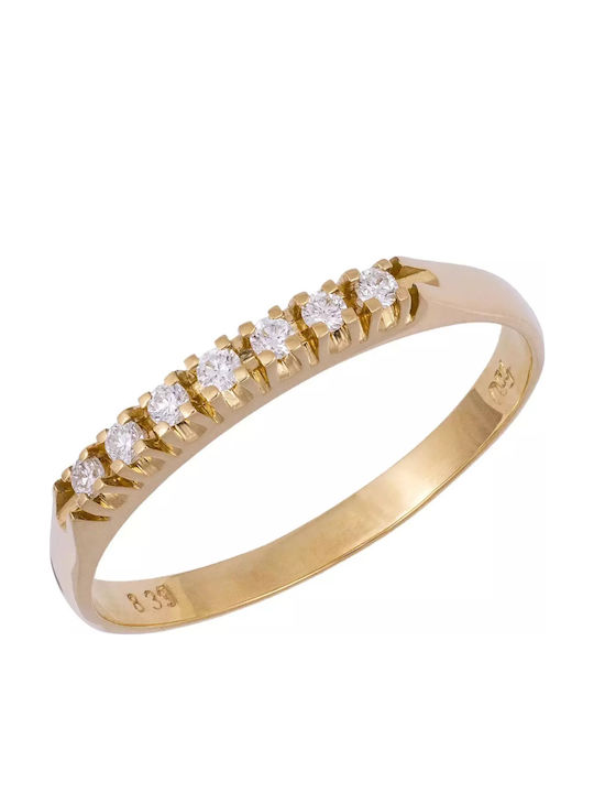 Damen Ring mit Diamant aus Gold 18K