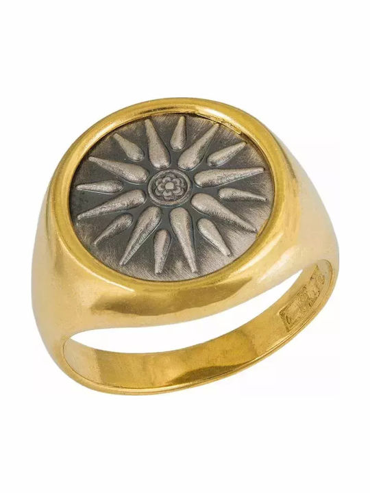Women's Chevalier Silver Gold Plated Ring