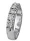 Damen Ring Vollring mit Diamant aus Weißgold 18K