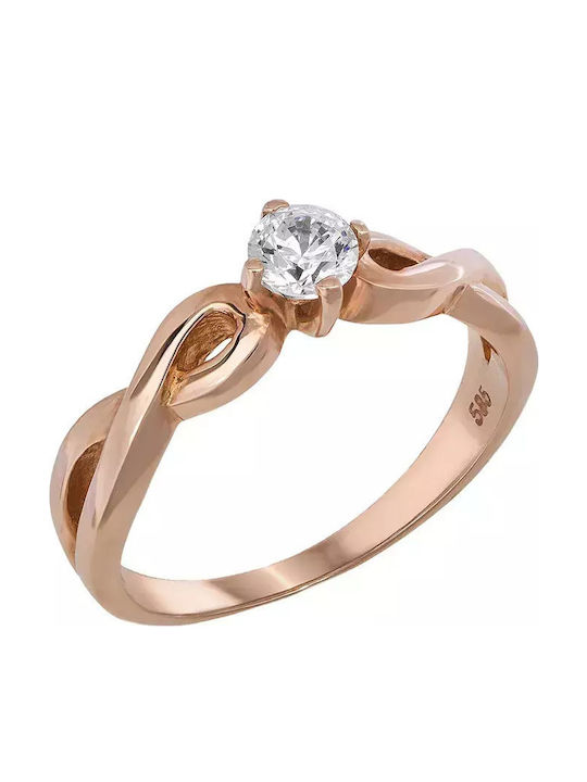 Einzelner Stein aus Gold 14K Einzelner Stein aus Gold 14K