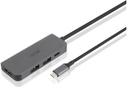 LOGIK USB-Hub 4 Anschlüsse (USB-A)